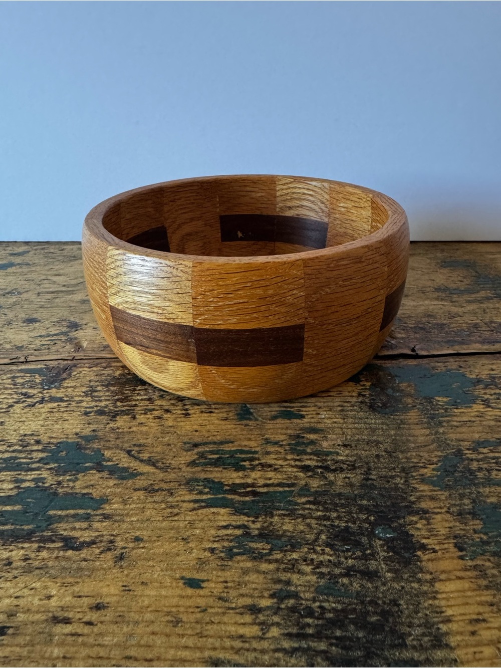 Handcrafted Wooden Serving Bowl in Natural Brown